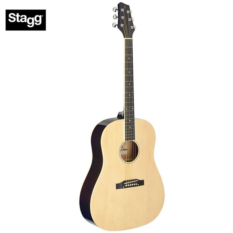Акустическая гитара Stagg SA35 DS-N Dreadnought Basswood Top Slope Shoulder Catalpa Neck 6-String Acoustic Guitar