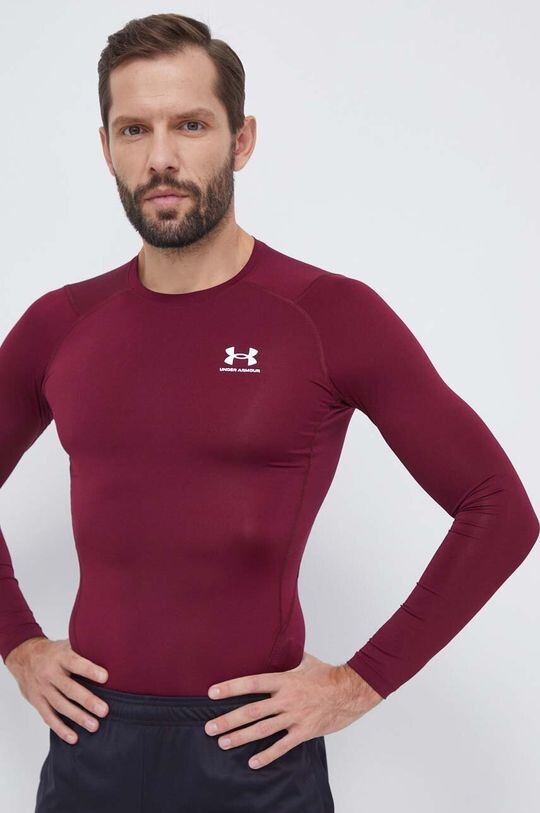 

Тренировочный с длинным рукавом Under Armour, бордовый