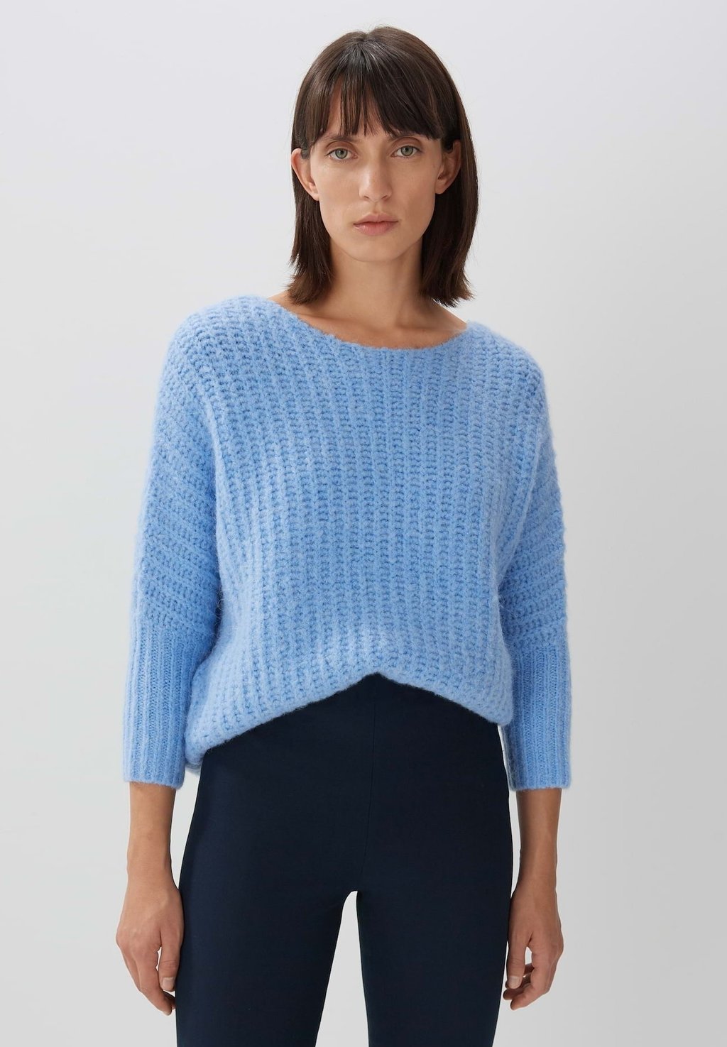 цена Вязаный свитер TUMALU someday., цвет airy blue
