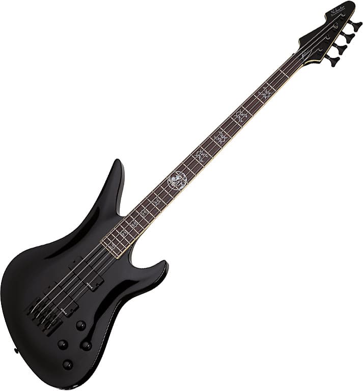Басс гитара Schecter Signature Dale Stewart Avenger Electric Bass in Gloss Black Finish