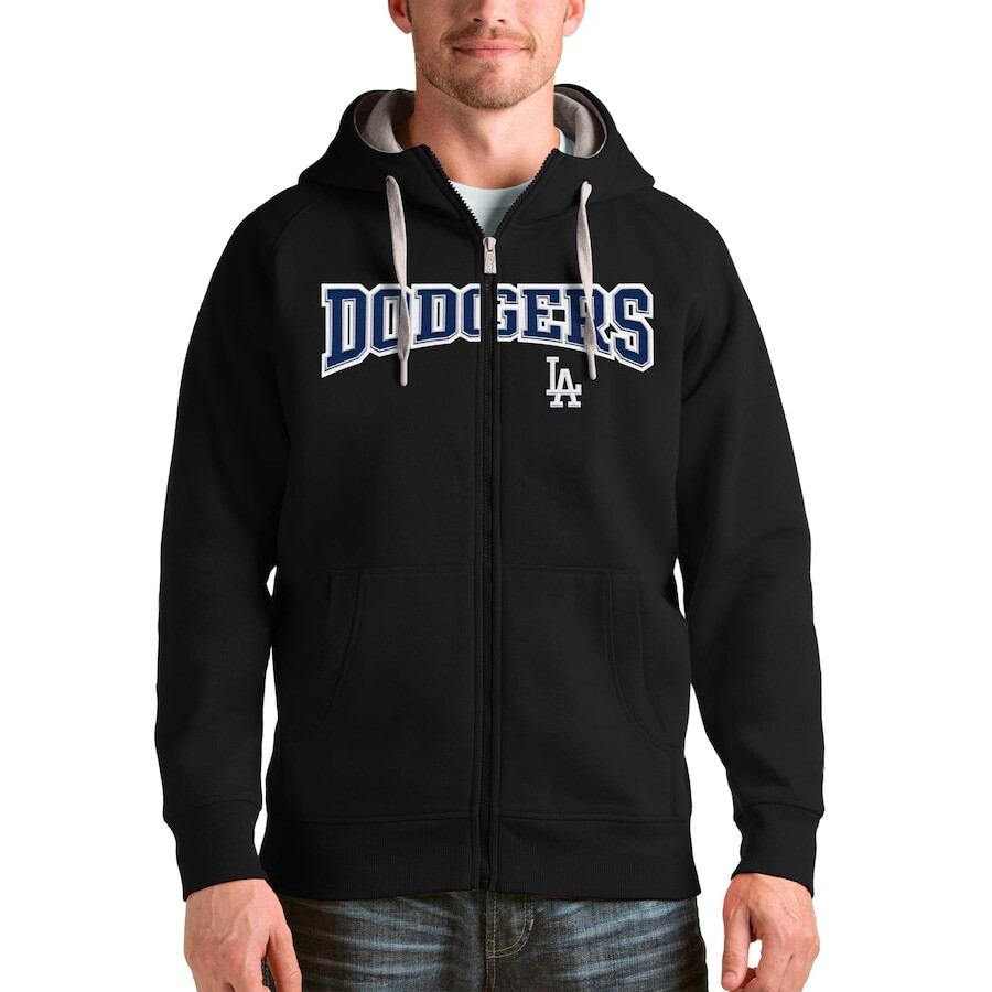 

Толстовка на молнии Antigua Los Angeles Dodgers, черный