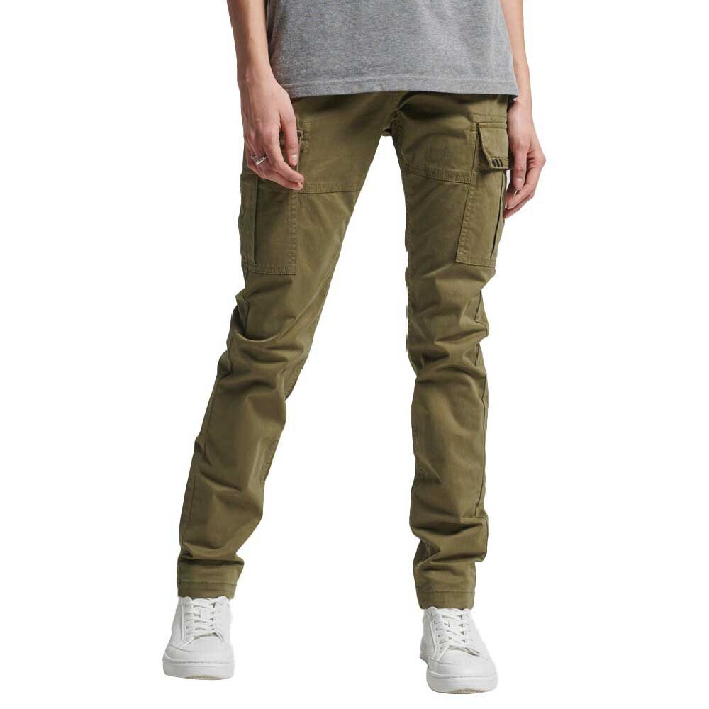

Брюки Superdry Slim Cargo Cargo, зеленый