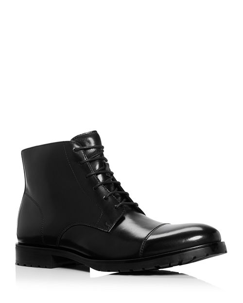 Мужские ботинки на шнуровке с закрытым носком The Men's Store at Bloomingdale's, цвет Black