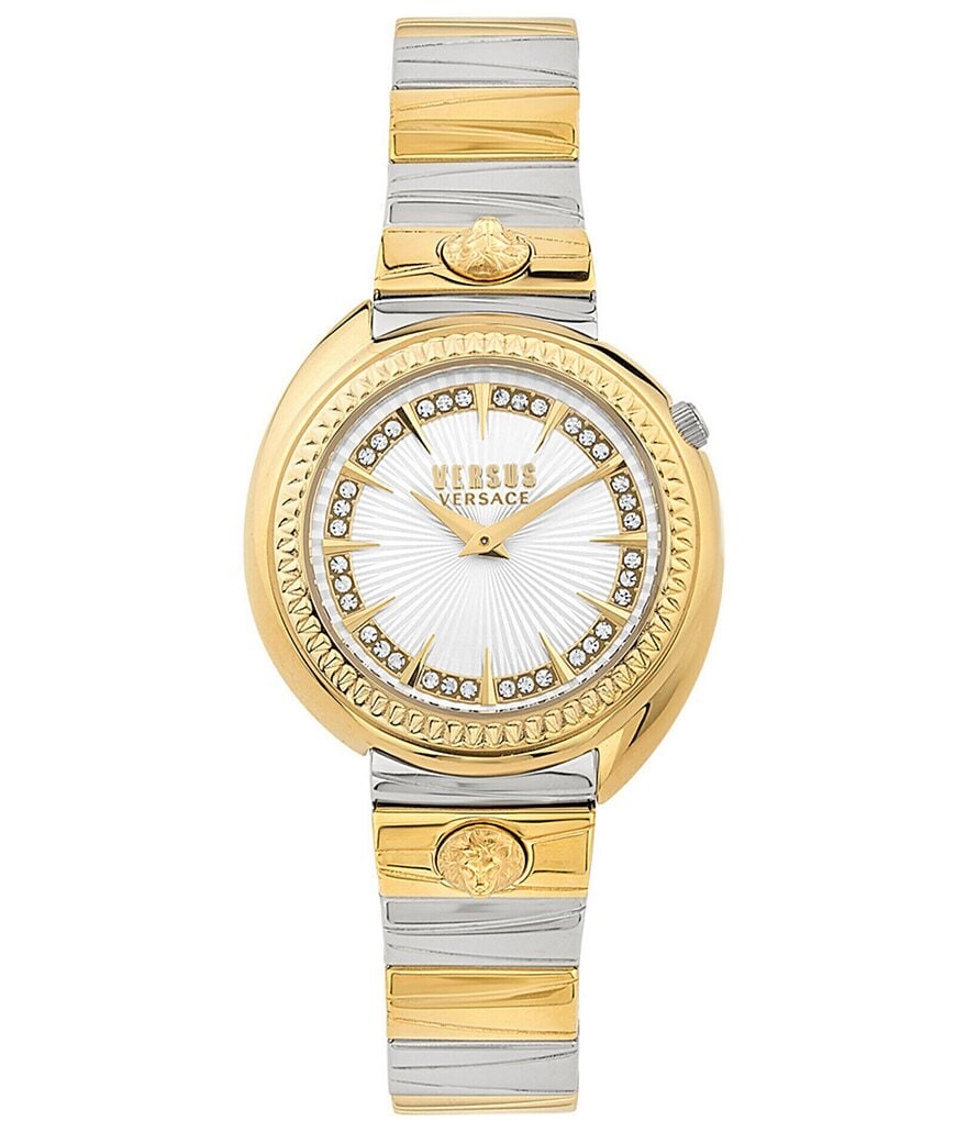 

Женские часы Versus By Versace Tortona Crystal с двумя стрелками и двухцветным браслетом из нержавеющей стали, мультиколор