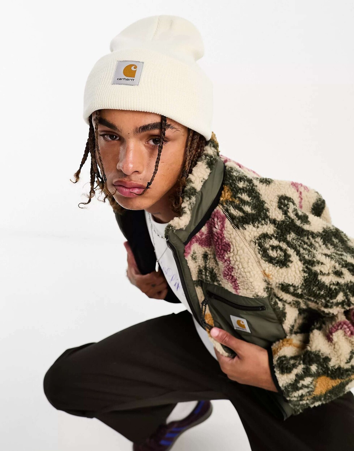 

Белая шапка-бини Carhartt WIP