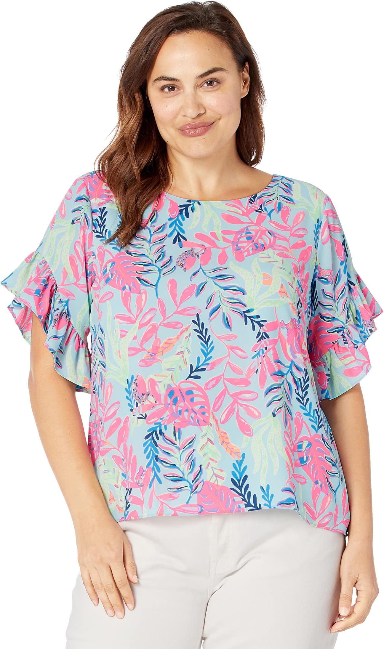 Дарла Топ Lilly Pulitzer, цвет Porto Blue Youve Been Spotted