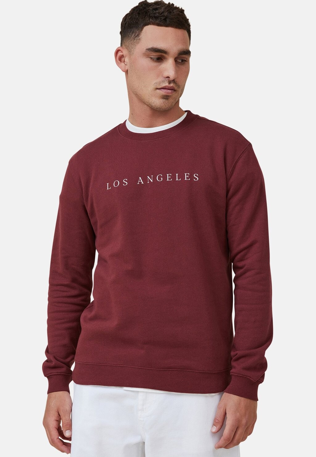 

Толстовка GRAPHIC CREW Cotton On, темно-карминный los angeles spaced