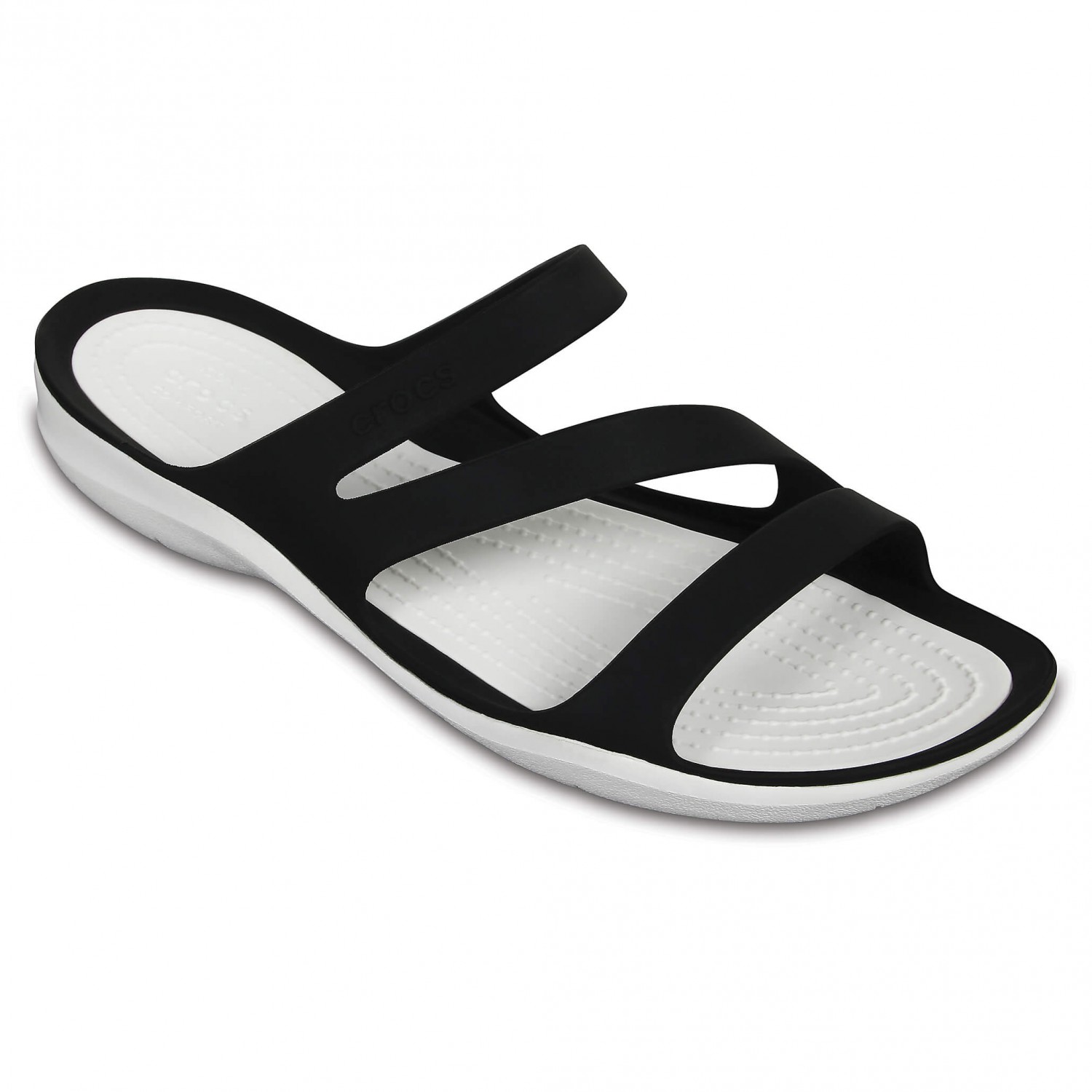 Сандалии Crocs Women's Swiftwater Sandal, цвет Black/White цена и фото