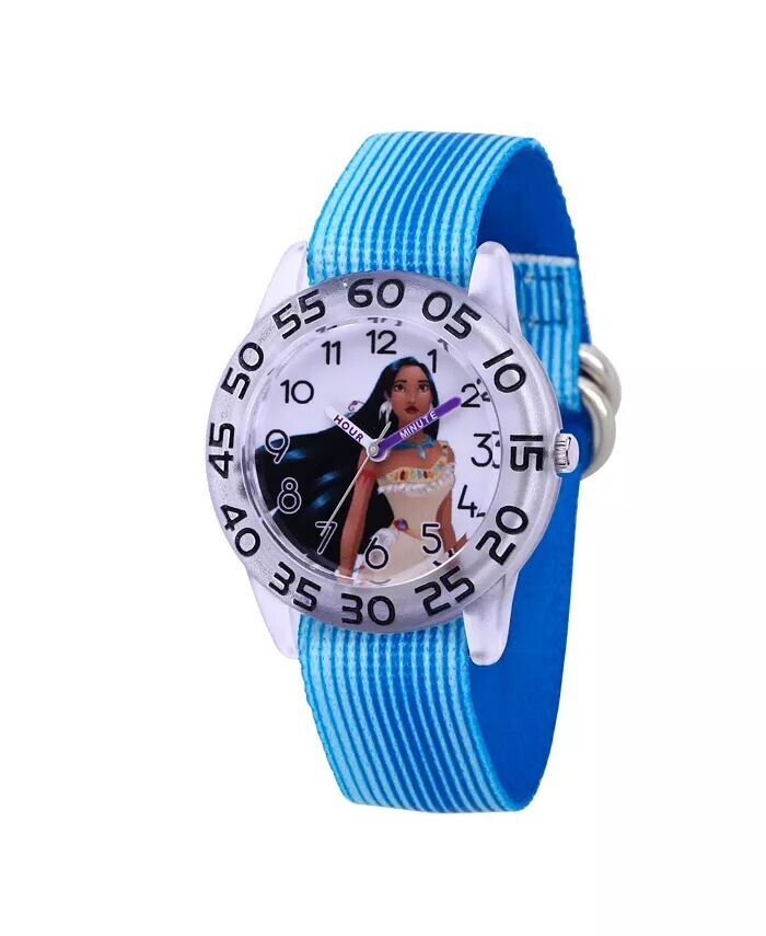 

Прозрачные пластиковые часы для девочек Disney Princess Pocahontas 32 мм ewatchfactory, синий