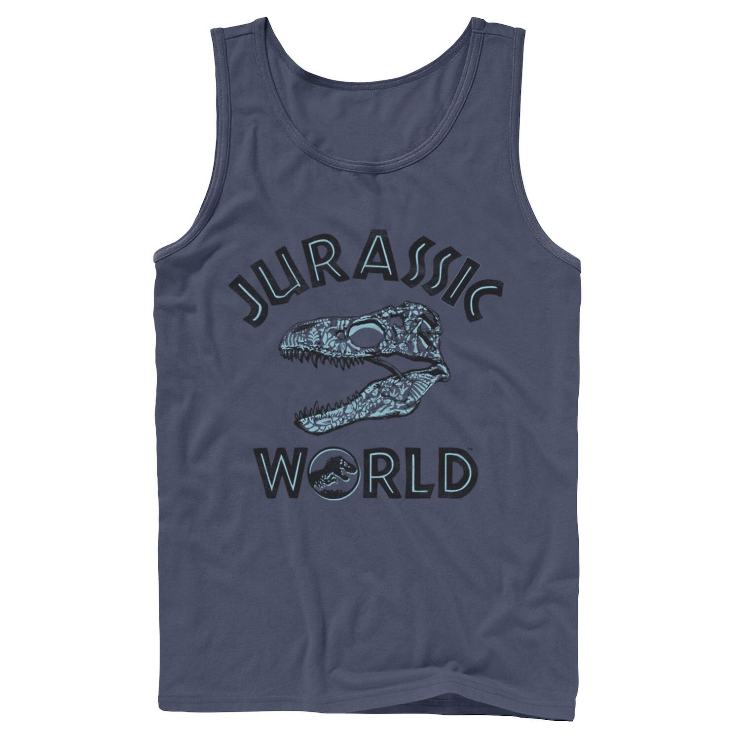 

Мужская майка Jurassic World Two с черепом и узором T-Rex Licensed Character