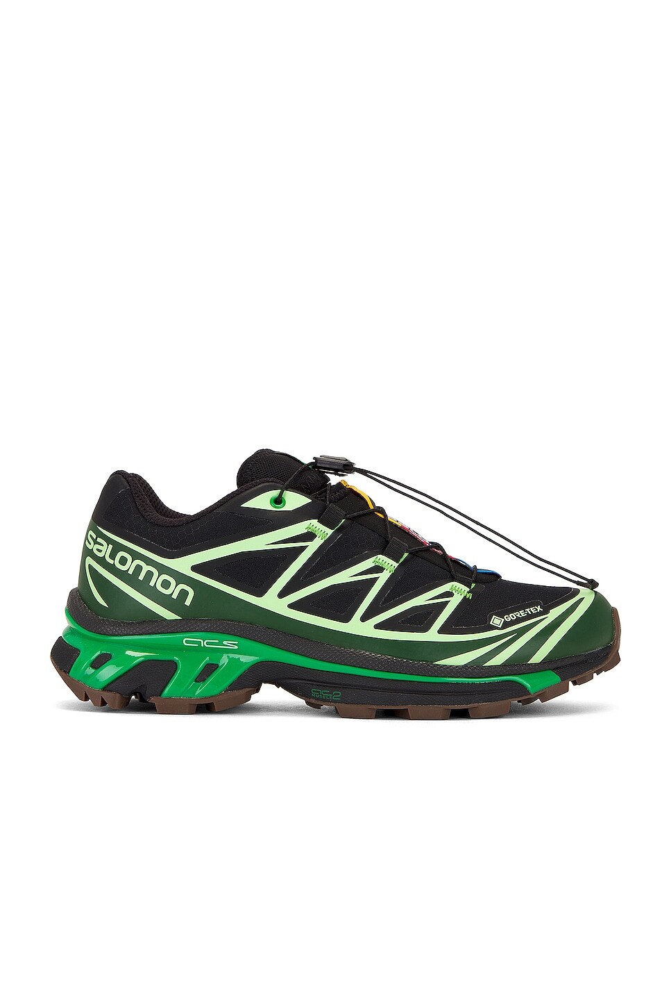 

Кроссовки Salomon Xt-6 Gtx, цвет Black, Eden, & Green Ash