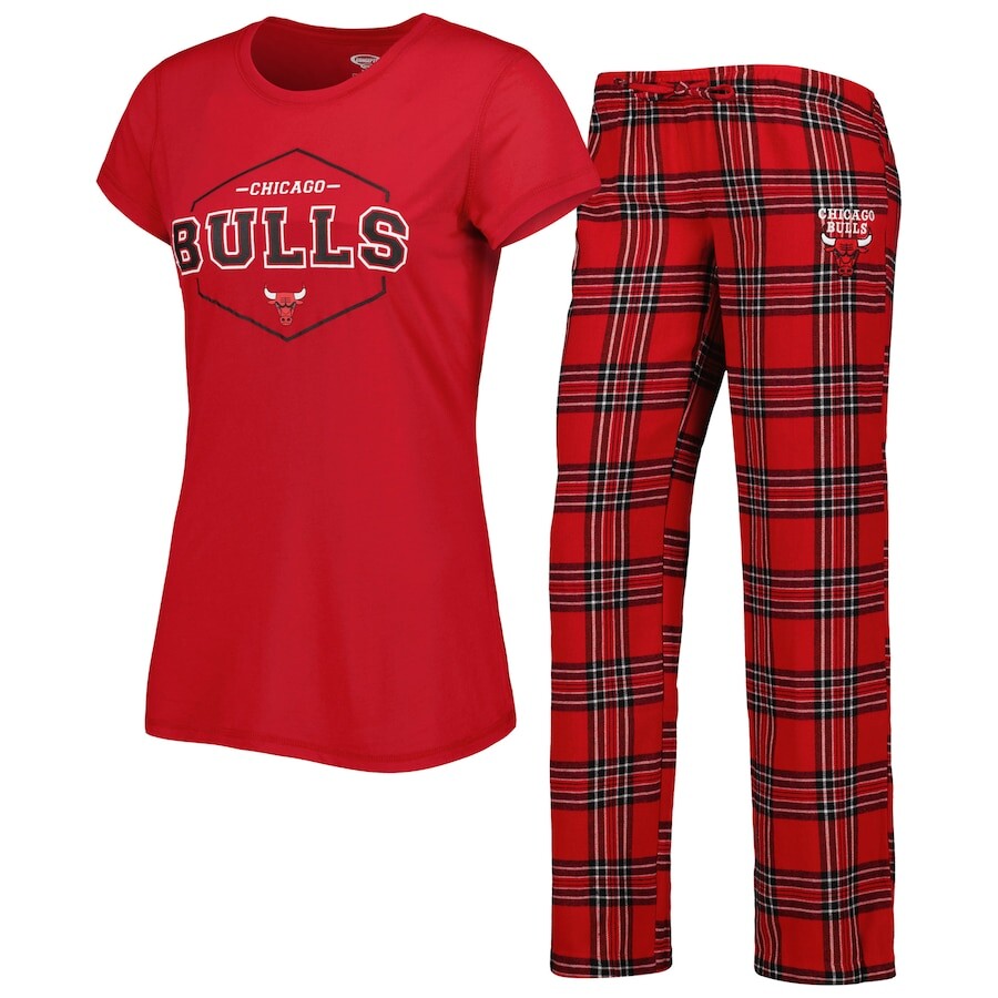 

Пижамный комплект Concepts Sport Chicago Bulls, красный
