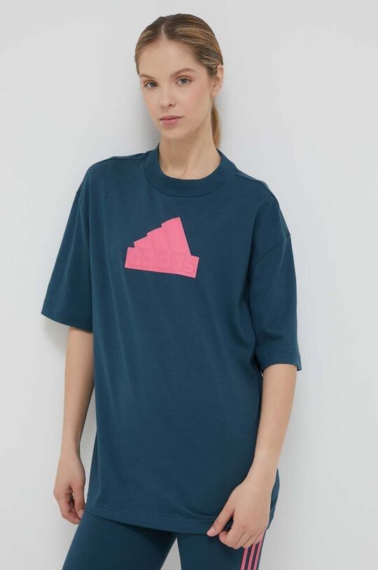 

Футболка Adidas из хлопка adidas, зеленый