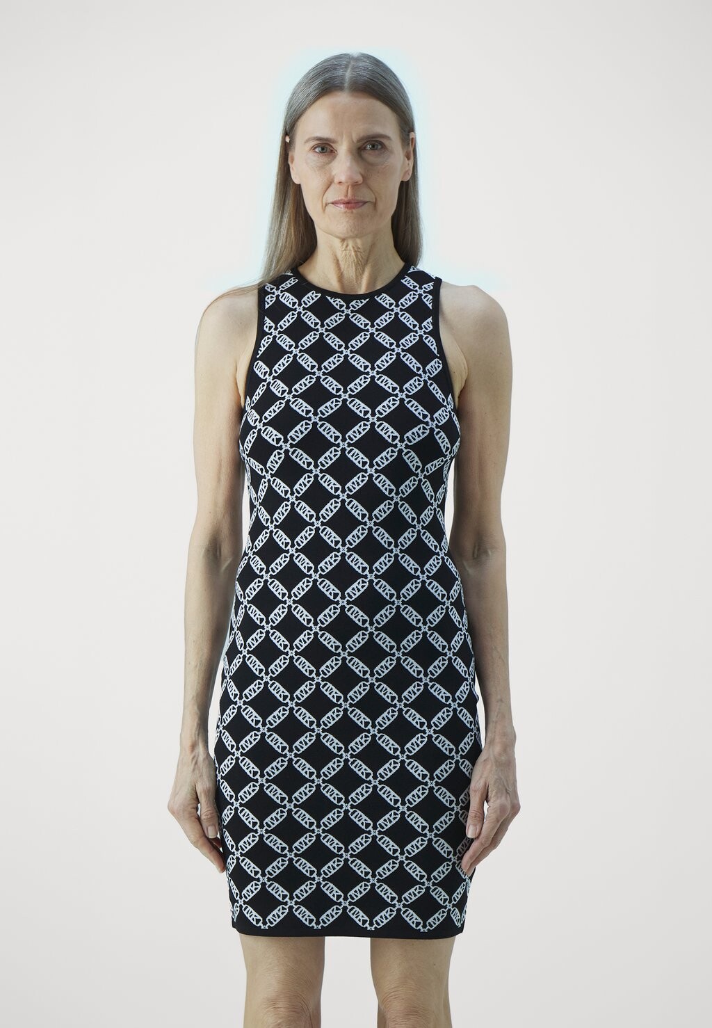 

Платье-джемпер ECO EMPIRE LOGO TANK MICHAEL Michael Kors, черный