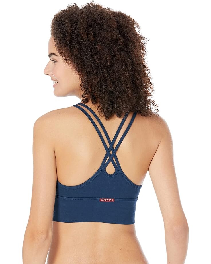 

Бюстгальтер Hard Tail Double Cross V Midi Bra, цвет Past Midnight