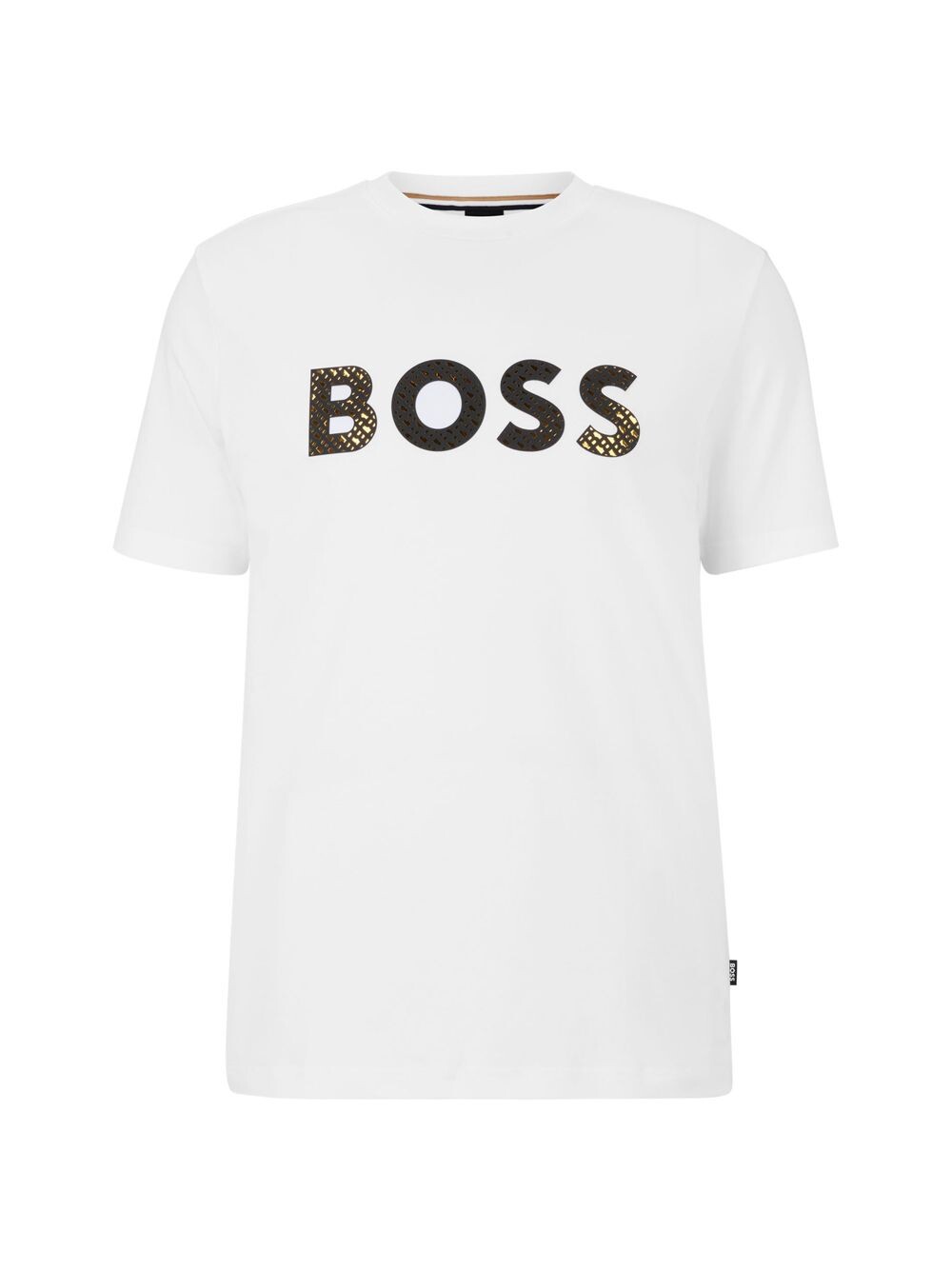 

Футболка с монограммой и логотипом из интерлока BOSS, белый