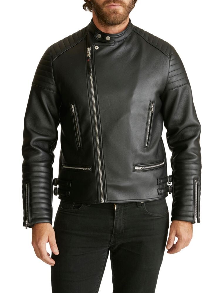 

Куртка-гонщик из искусственной кожи Robert Graham, черный