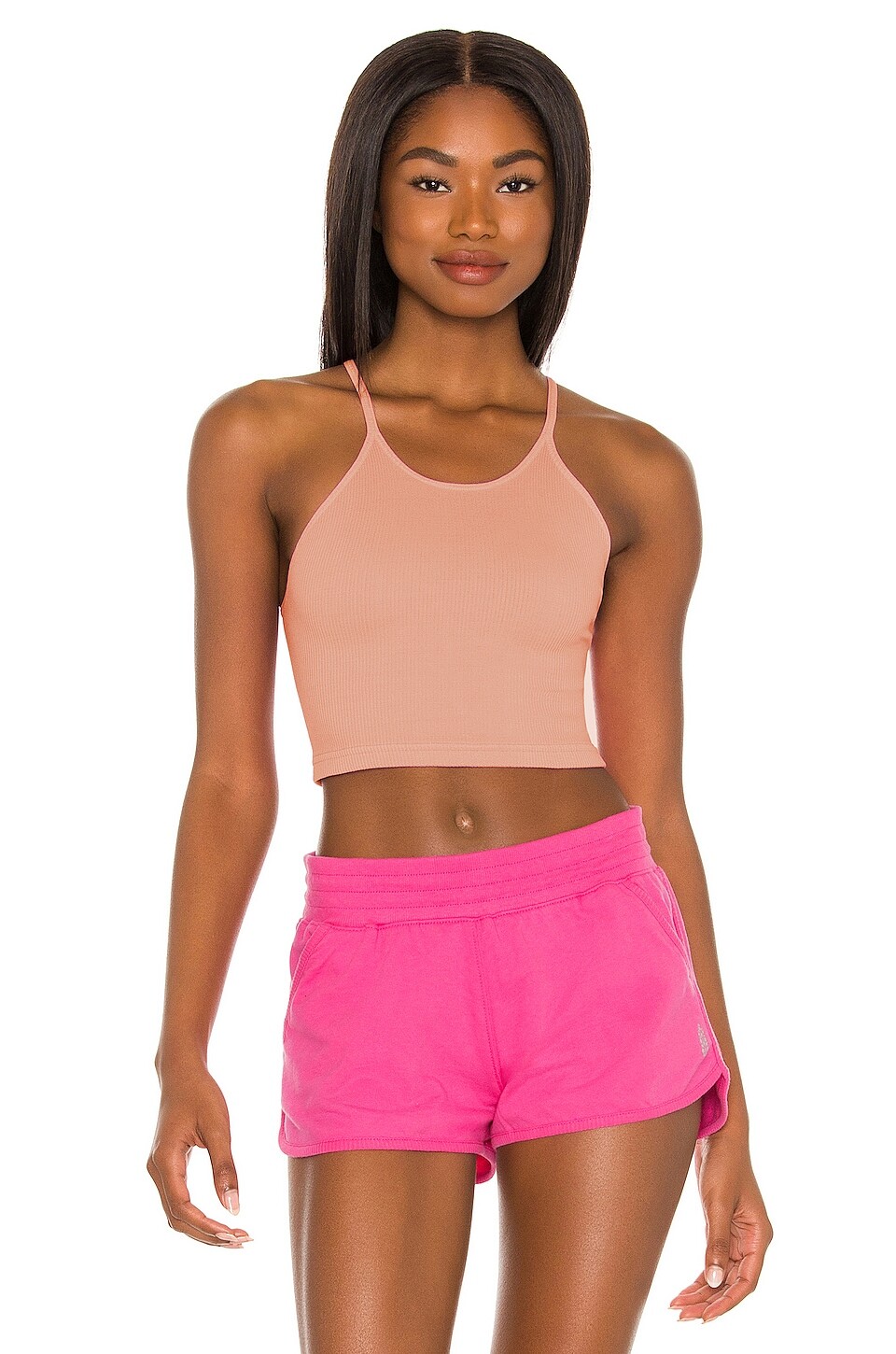 

Майка Free People X FP Movement Cropped Run, цвет Soft Pink