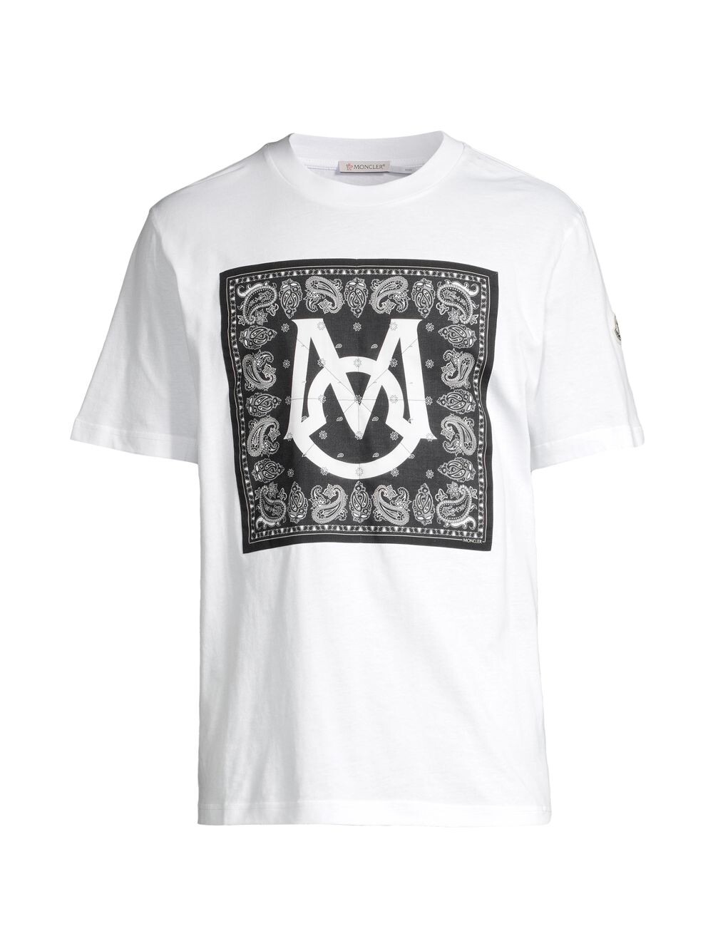 

Футболка с логотипом Moncler Man Bandana Moncler, белый