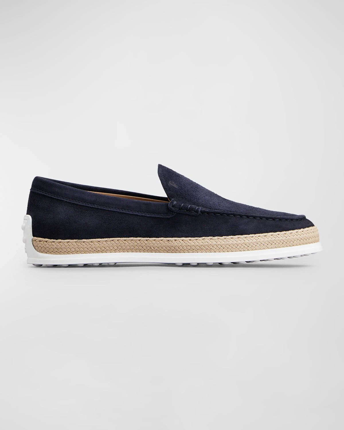 

Мужские замшевые лоферы Pantofola Gomma Rafia TV Tod's, цвет Blue