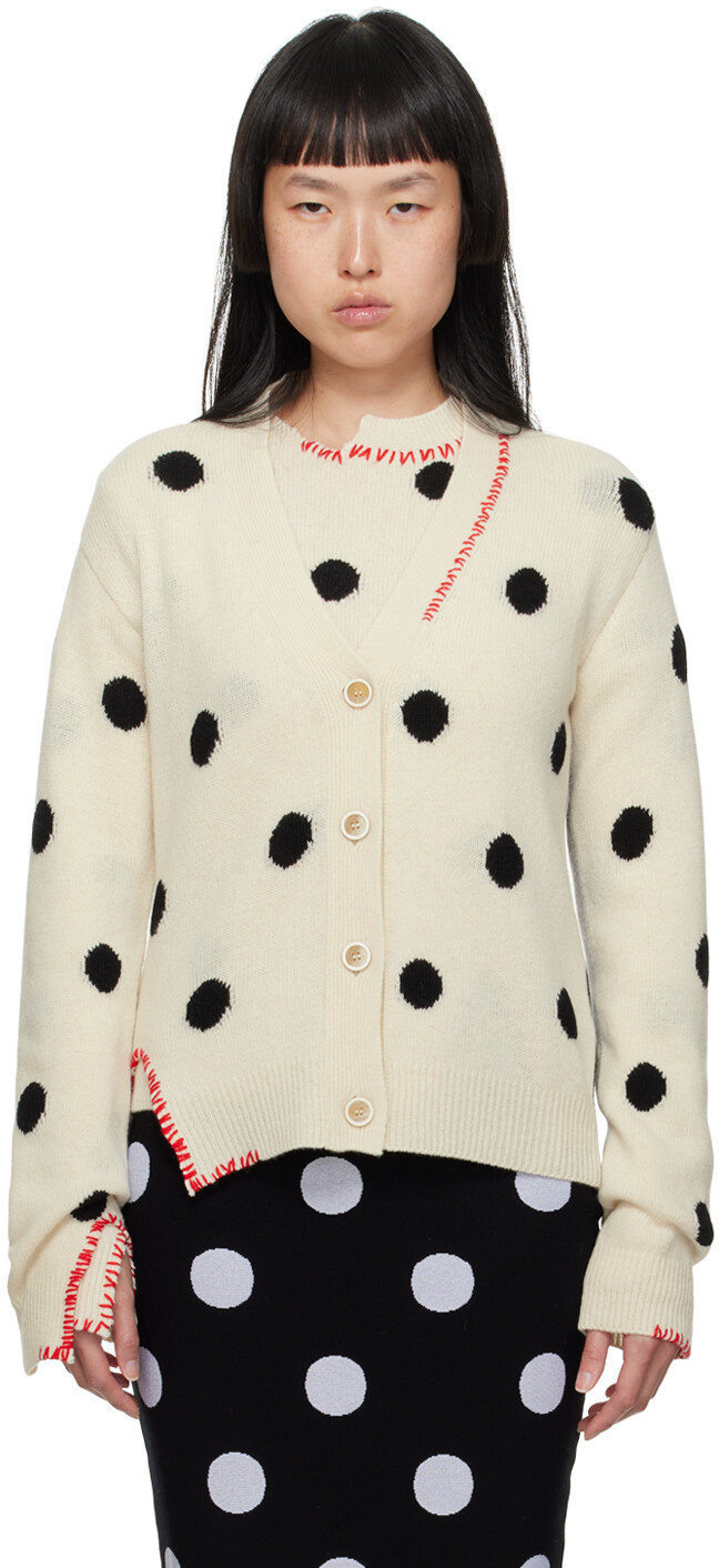 

Off-White Кардиган в горошек Marni
