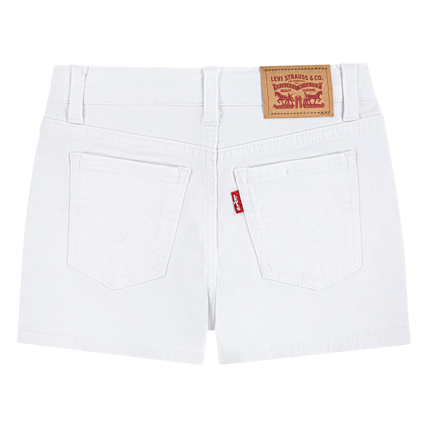 

Белые детские шорты из мягкого денима Levi's, белый