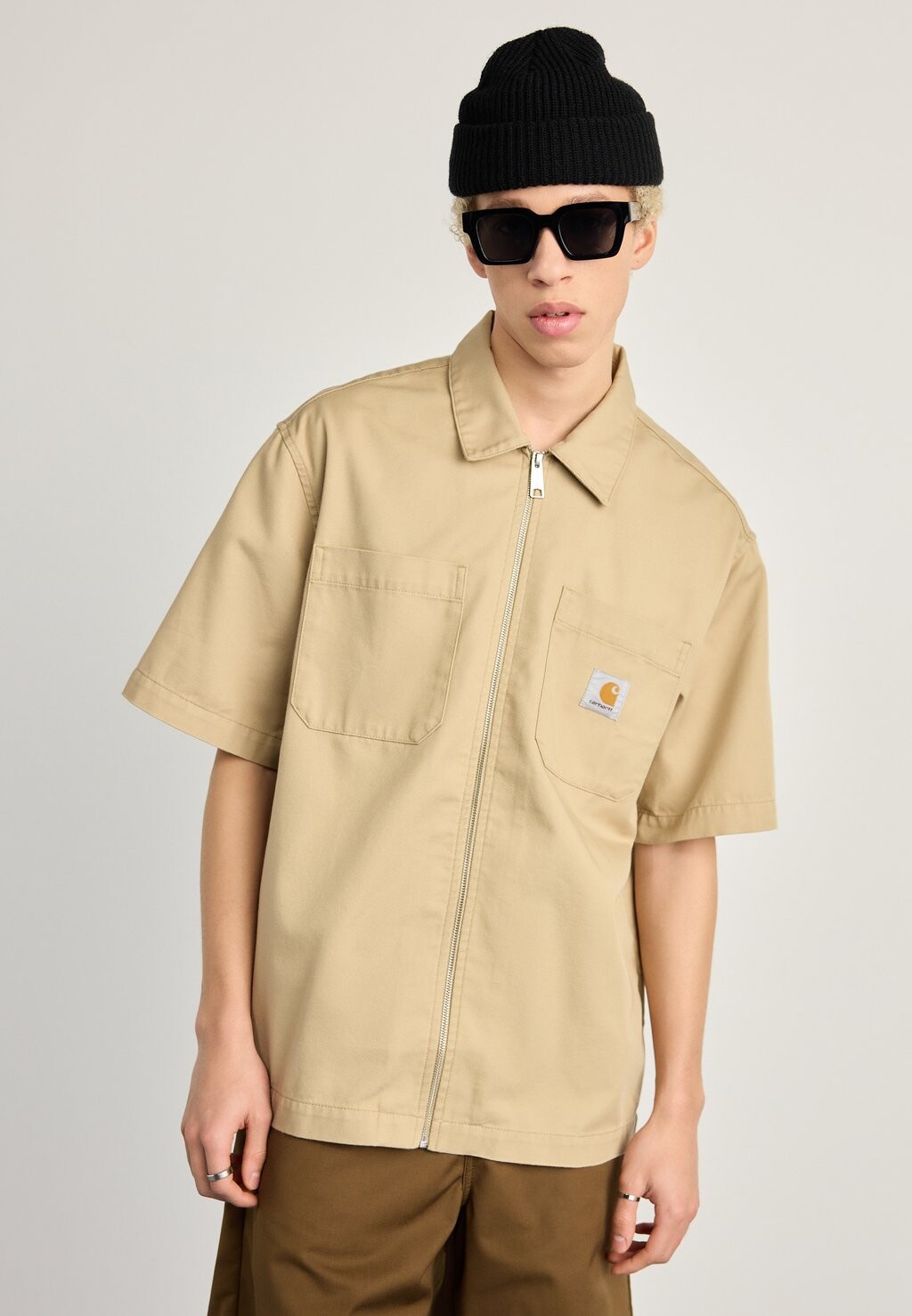 

Рубашка SANDLER SHIRT Carhartt WIP, цвет sable rinsed
