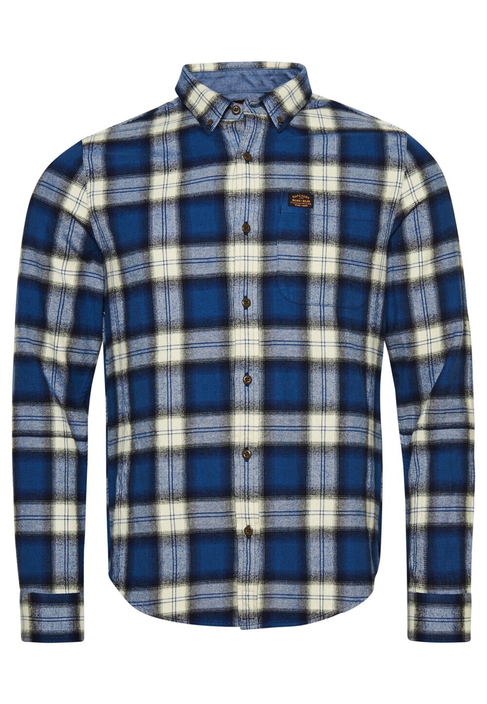 

Рубашка на пуговицах стандартного кроя Superdry Vintage Lumberjack, синий/голубой