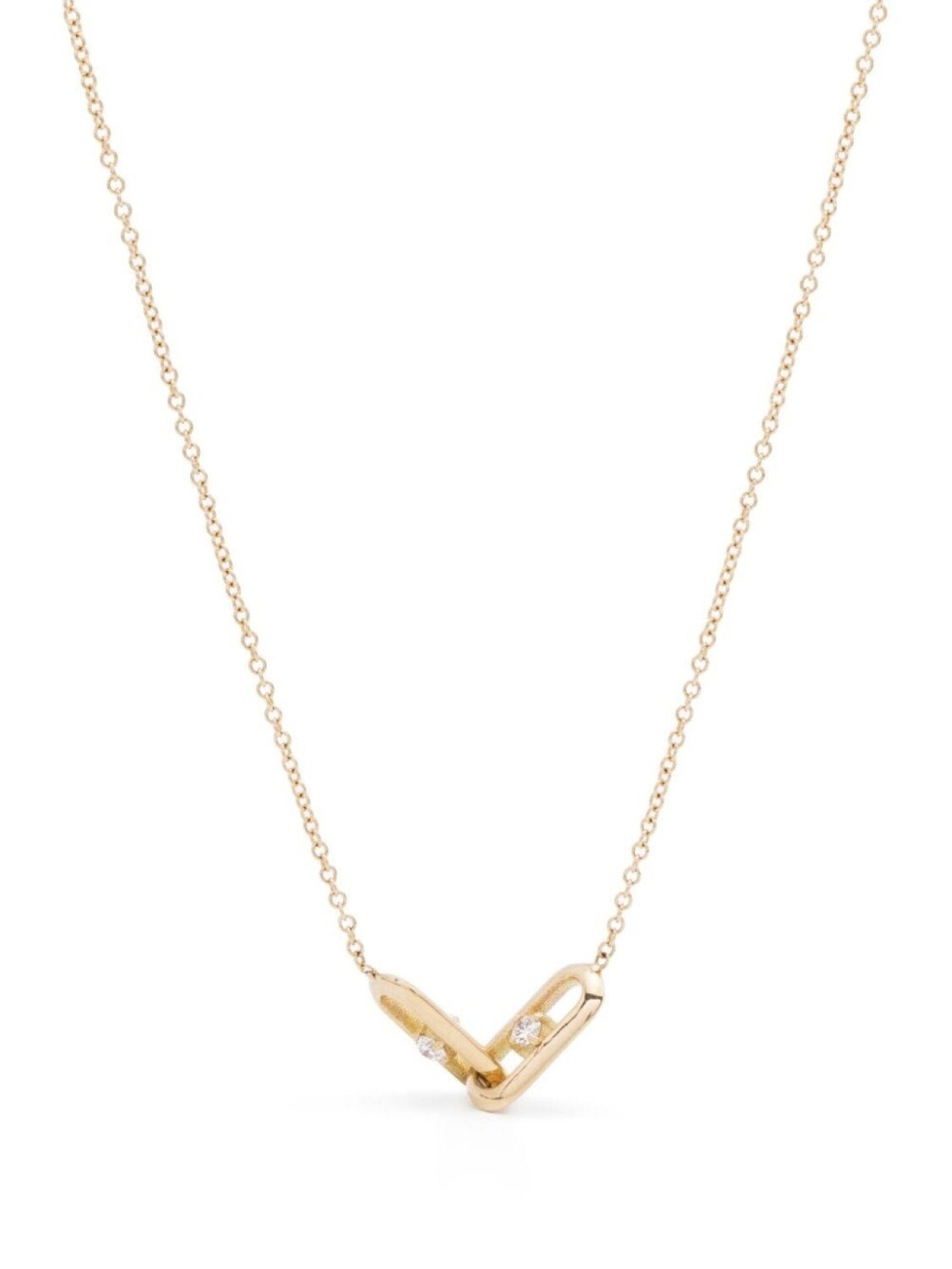 

Цепочка на шею OG Links из желтого золота с бриллиантами Lizzie Mandler Fine Jewelry, золотой