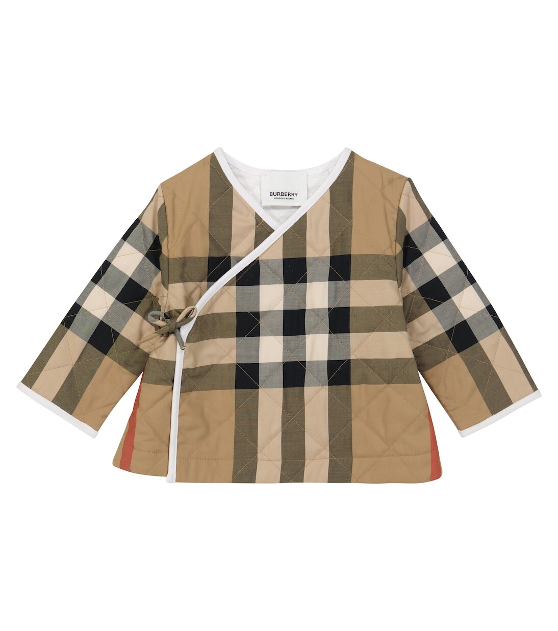 

Стеганая куртка в клетку baby vintage check Burberry Kids, мультиколор
