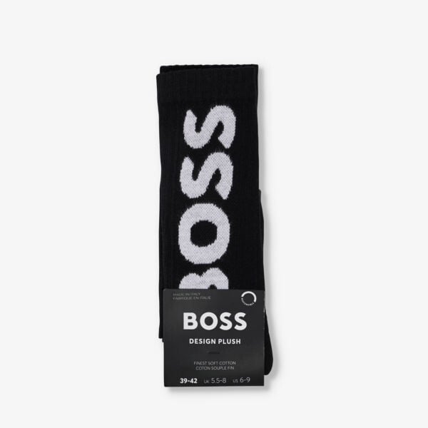 

Трикотажные носки с логотипом Big Logo Boss, черный