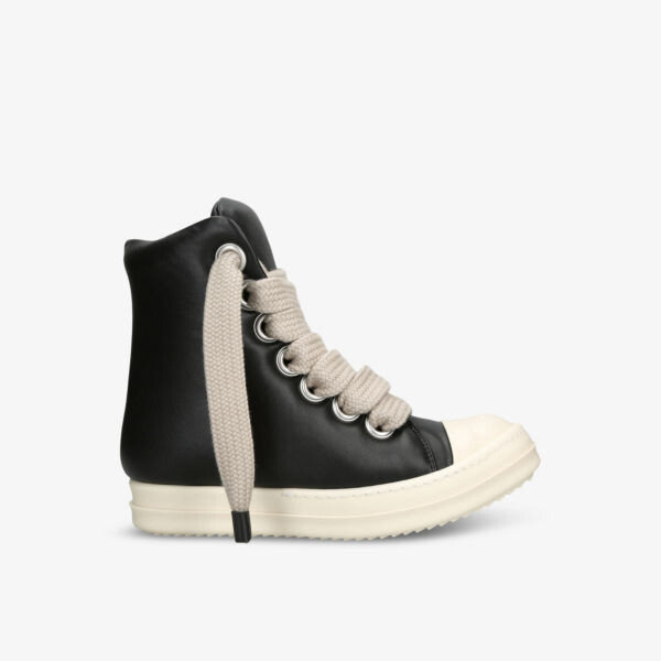 

Высокие кроссовки Jumbo из кожи с мягкой подкладкой Rick Owens, черный