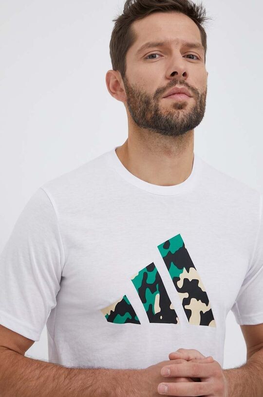 

Футболка для тренировок Train Essentials Seasonal Logo adidas, белый