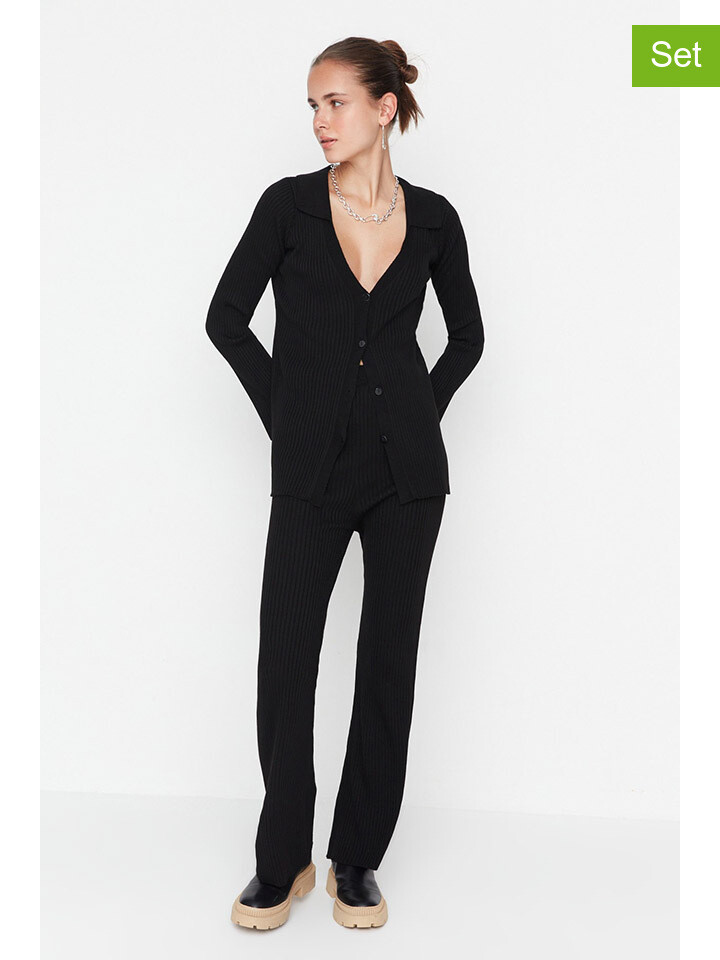 

Кардиган trendyol 2tlg. Outfit, черный