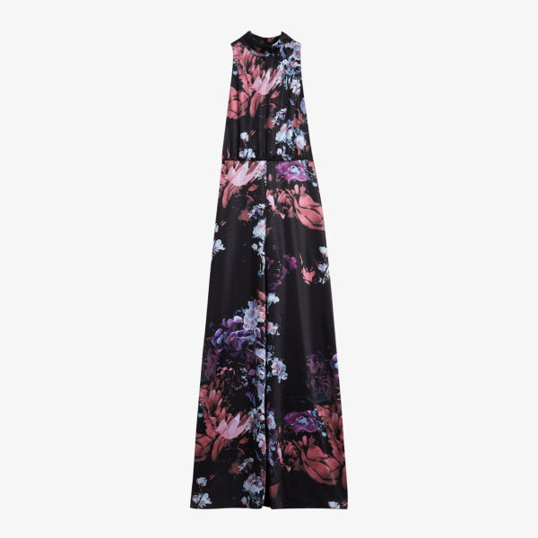 

Атласный комбинезон Marleeh с цветочным принтом Ted Baker, черный