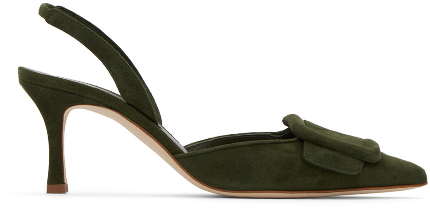 

Хаки Туфли Майсли Темные Manolo Blahnik