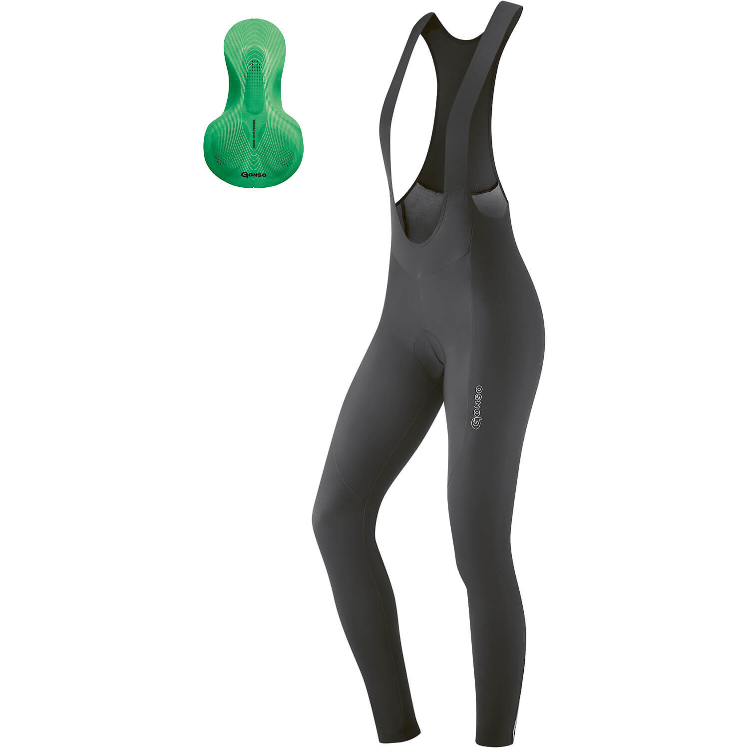 

Спортивные брюки Gonso Bike Thermo Träger Sitivo Green, зеленый