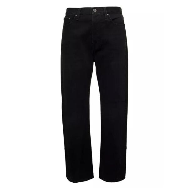 

Джинсы straight leg jeans in cotton Toteme, черный