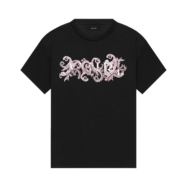 

Футболка Amiri Core Logo Paisley Allover 'Black/Red', черный
