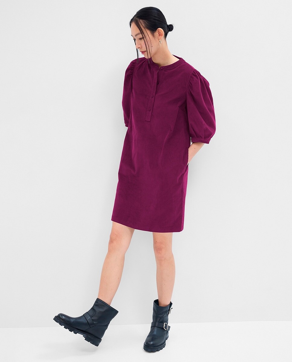 

Короткое простое платье Gap, фиолетовый