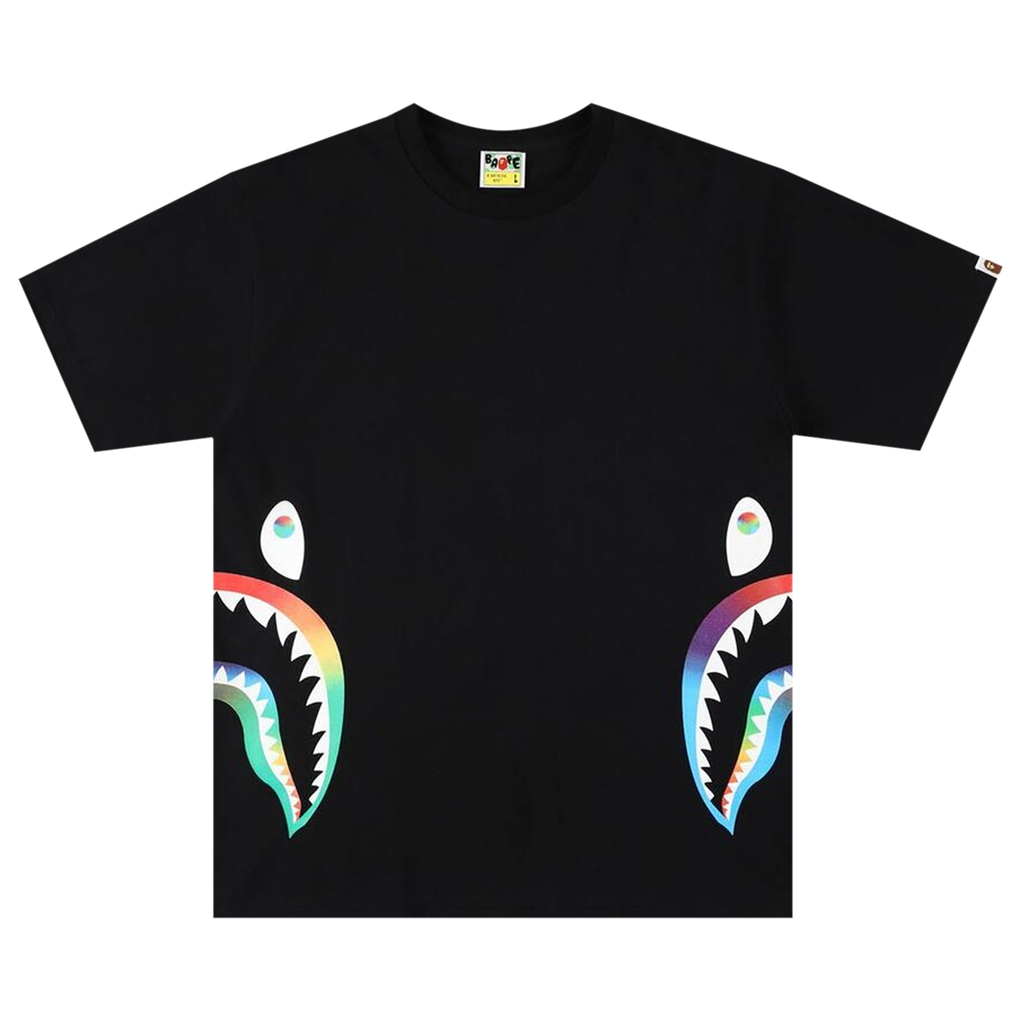 Футболка BAPE Rainbow Side Shark, черная