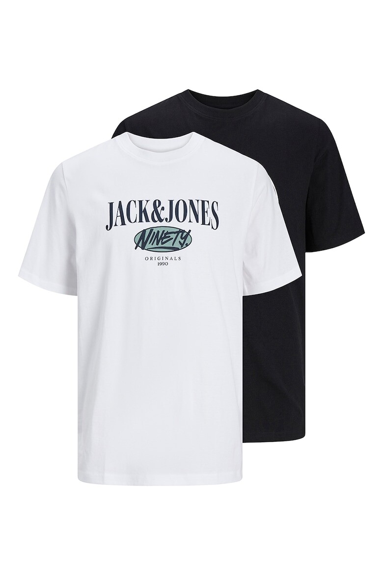 

Футболка с логотипом, 2 шт Jack & Jones, черный