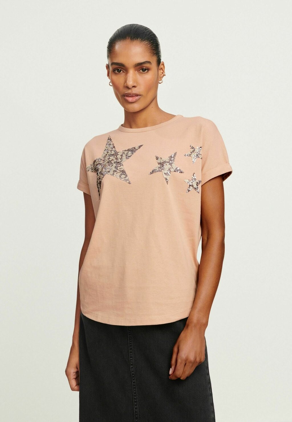 

Футболка с принтом SPARKLE SEQUIN STAR REGULAR FIT Next, цвет pink