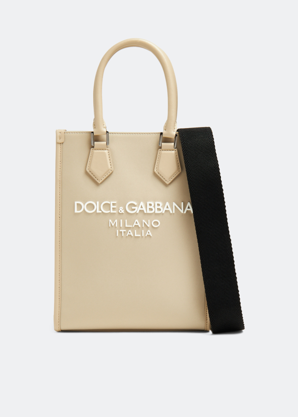 Сумка Dolce&Gabbana Small Nylon Logo, бежевый сумка dolce