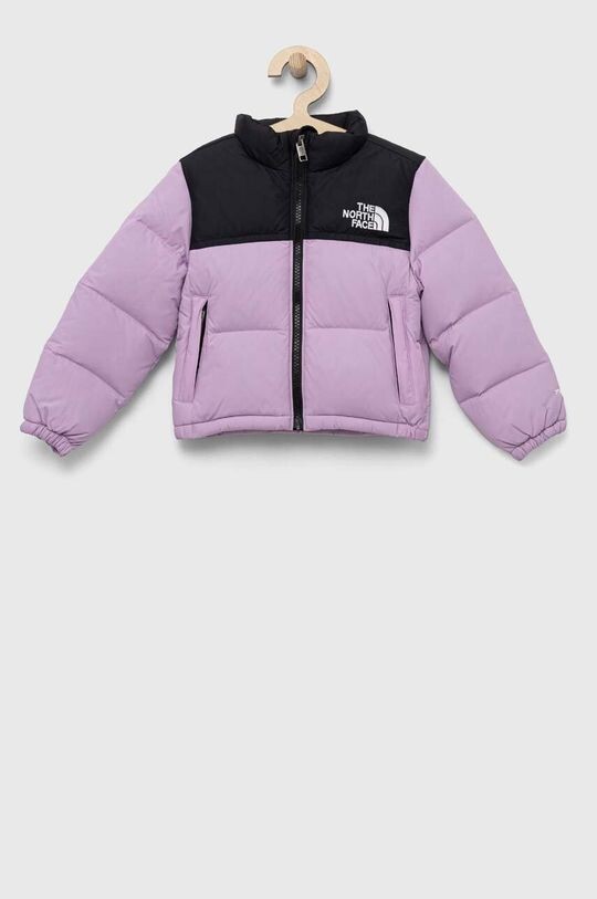 цена Детский пуховик The North Face, фиолетовый