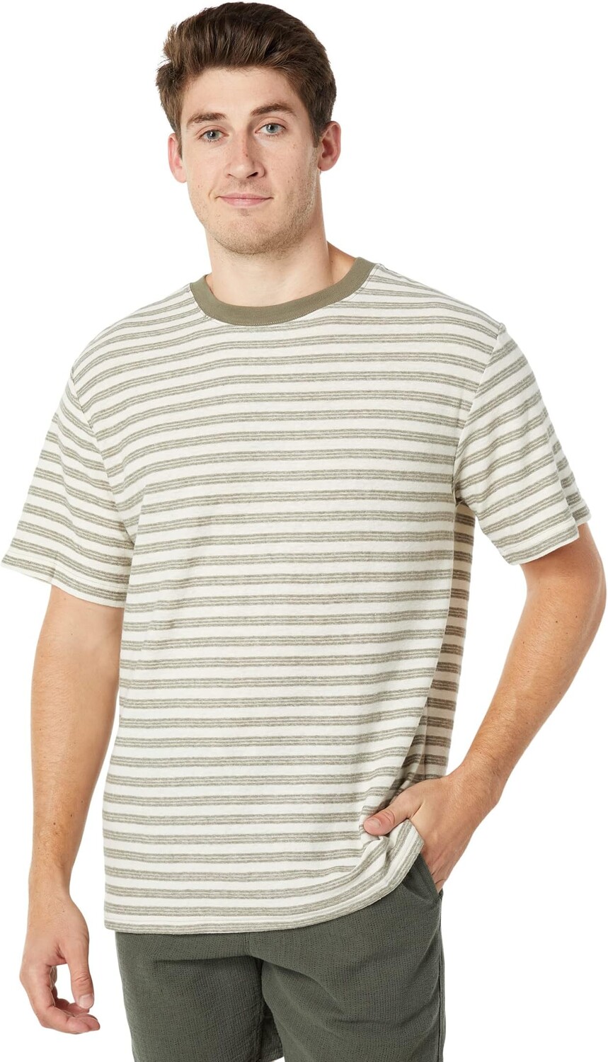 

Винтажная футболка Endure Stripe с короткими рукавами Rhythm, цвет Olive