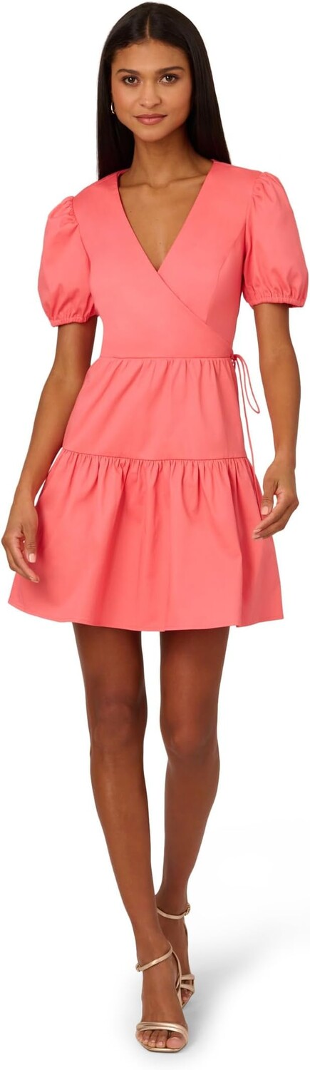 

Платье Adrianna Papell Stretch Cotton Short Dress, цвет Spicy Coral