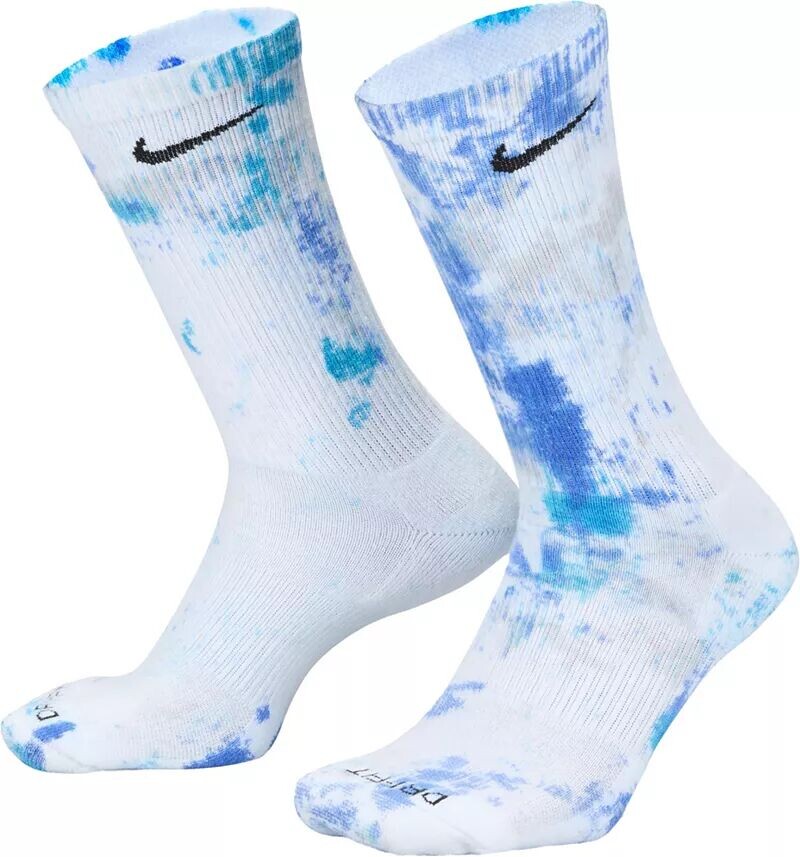 

Набор из 2 пар носков для экипажа Nike Colorsplash Tie Dye, мультиколор