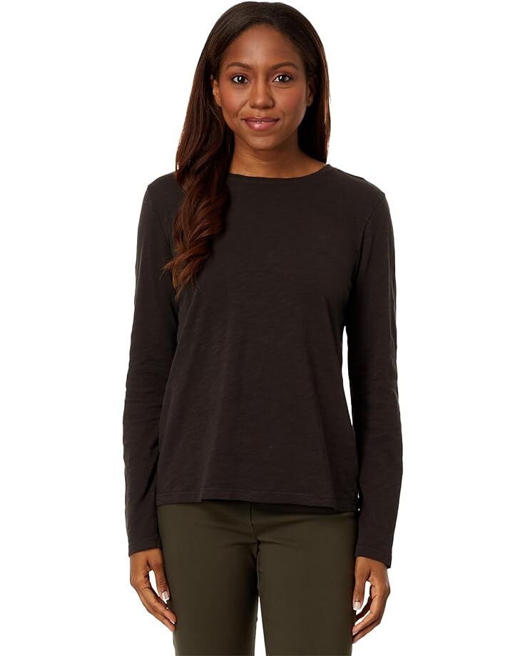 

Футболка Elliott Lauren Long Sleeve Garment Dye Crew Neck, цвет Mocha