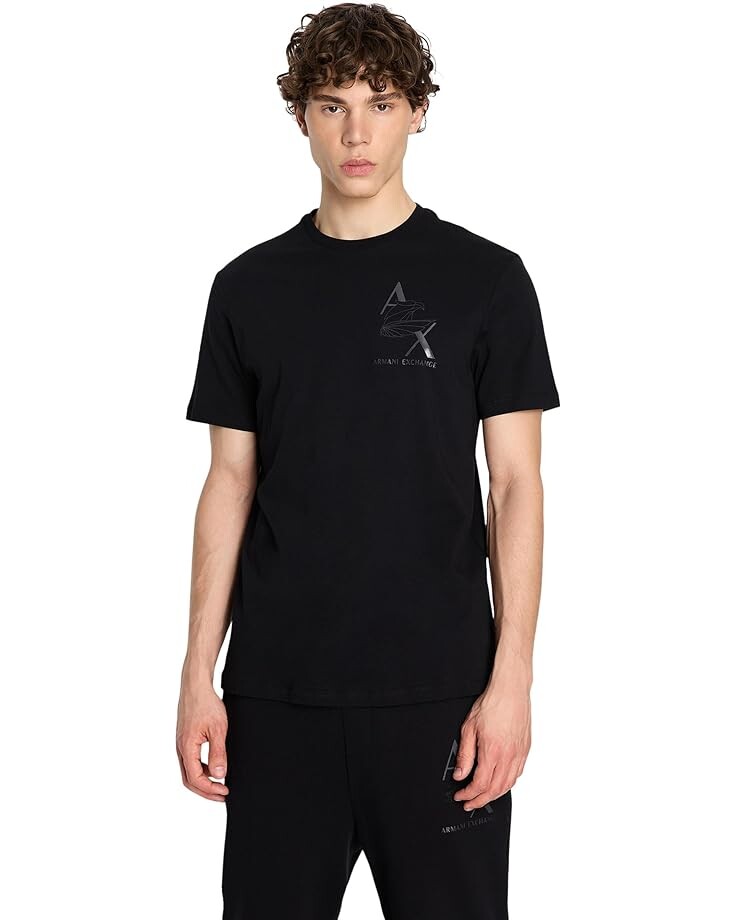 

Футболка Armani Exchange AX Eagle Logo, черный